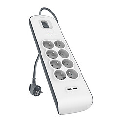 Belkin multiprise parafoudre - 8 x prises + 2 ports USB