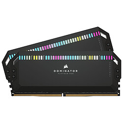 Corsair Dominator Platinum RGB Black - 2 x 16 Go (32 Go) - DDR5 7200 MHz - CL34