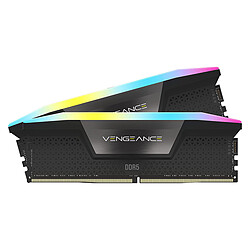 Corsair Vengeance RGB Black - 2 x 32 Go (64 Go) - DDR5 6400 MHz - CL32