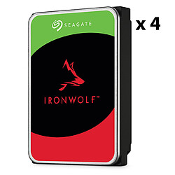 Seagate IronWolf - 4 To - 256 Mo - Pack de 4